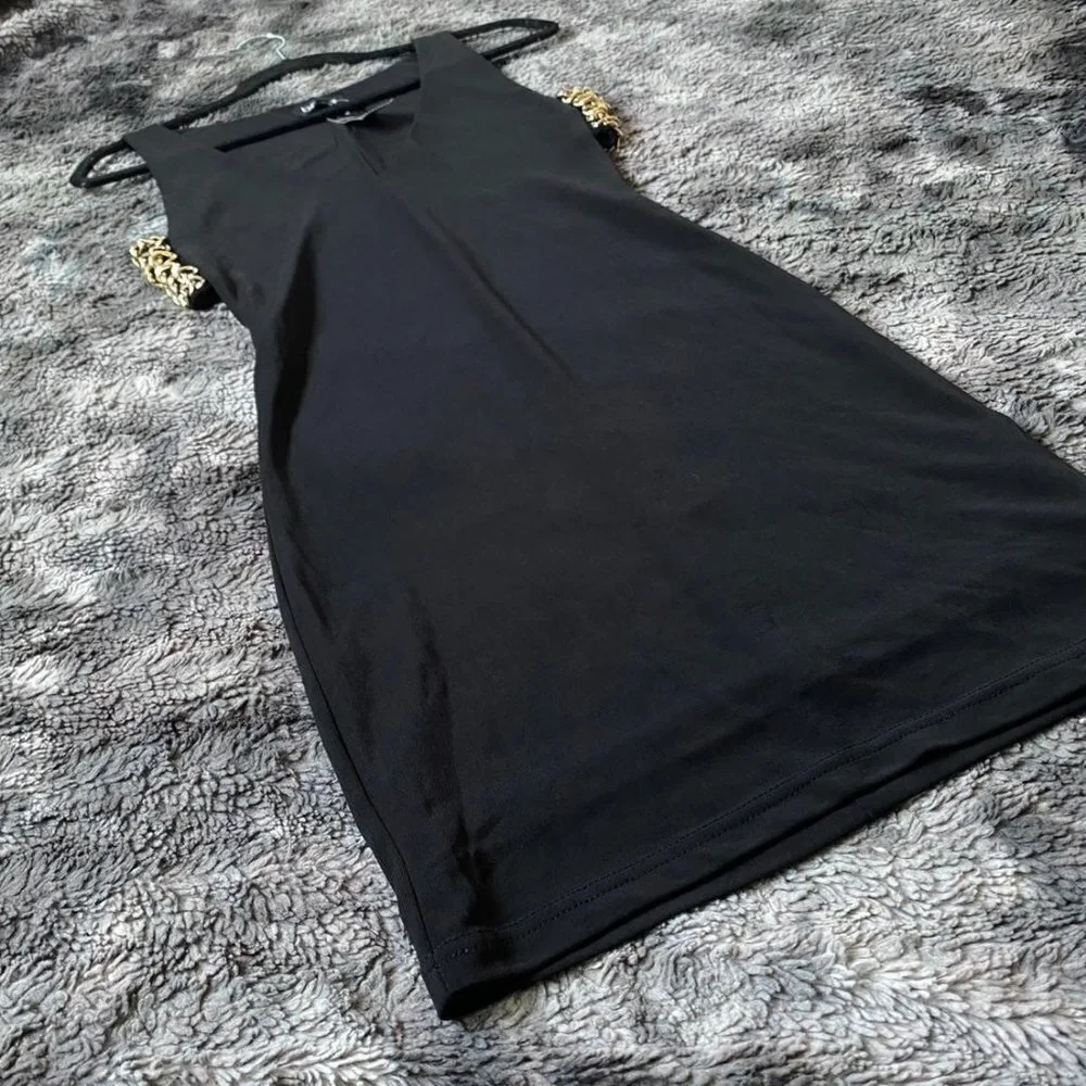 Bebe Chain Cutout Mini Dress